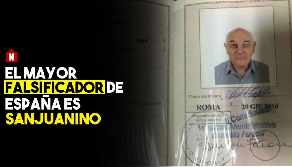 El mayor falsificador de España es sanjuanino