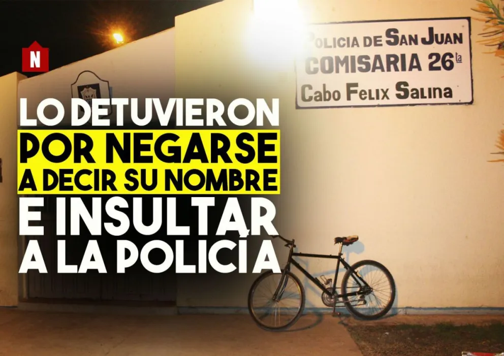 Lo detuvieron por negarse a decir su nombre