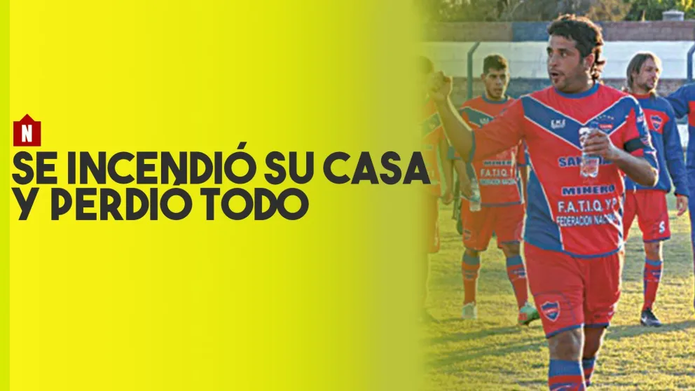 Un conocido jugador de fútbol sufrió el incendio de su vivienda
