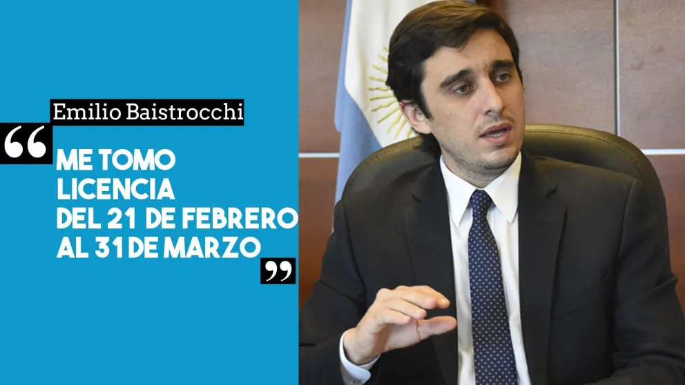 Emilio Baistrocchi: "La licencia me la tomo desde el día 21 al 31"