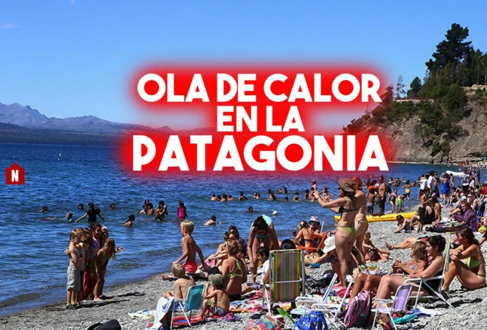 Emiten un alerta por una ola de calor en la Patagonia