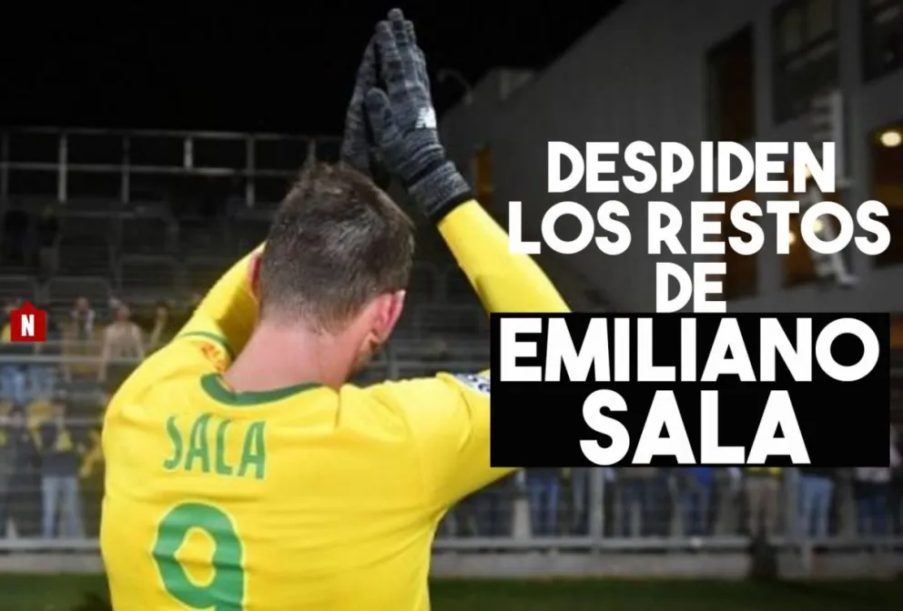Despiden los restos de Emiliano Sala en el club donde empezó a jugar al fútbol