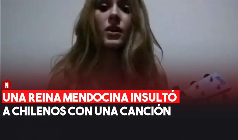 Una reina mendocina, en la mira por insultar chilenos en un video