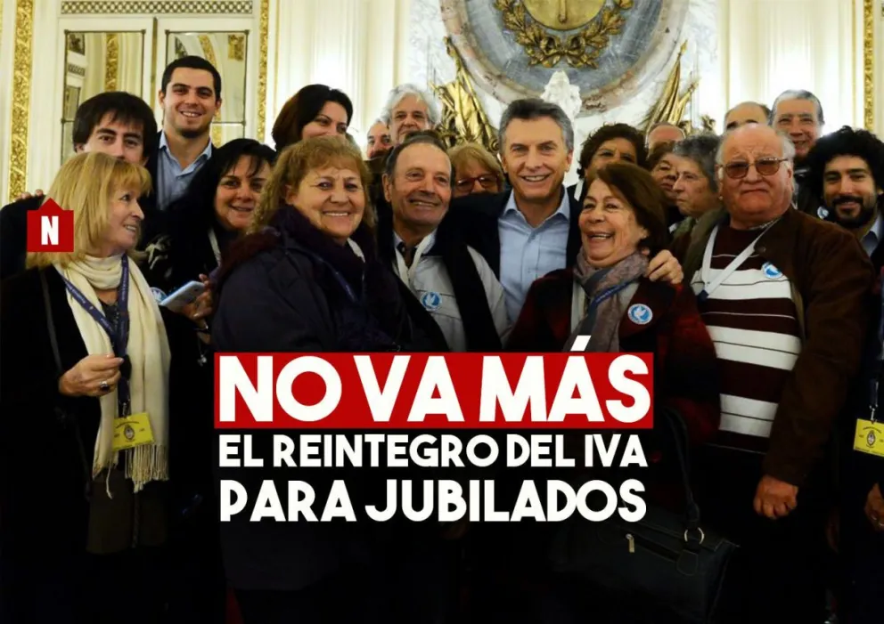 El Gobierno no reintegrará más el IVA a los jubilados