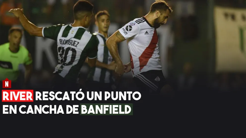 Banfield y River empataron 1-1 en el sur