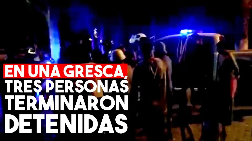 En una gresca, tres personas terminaron detenidas