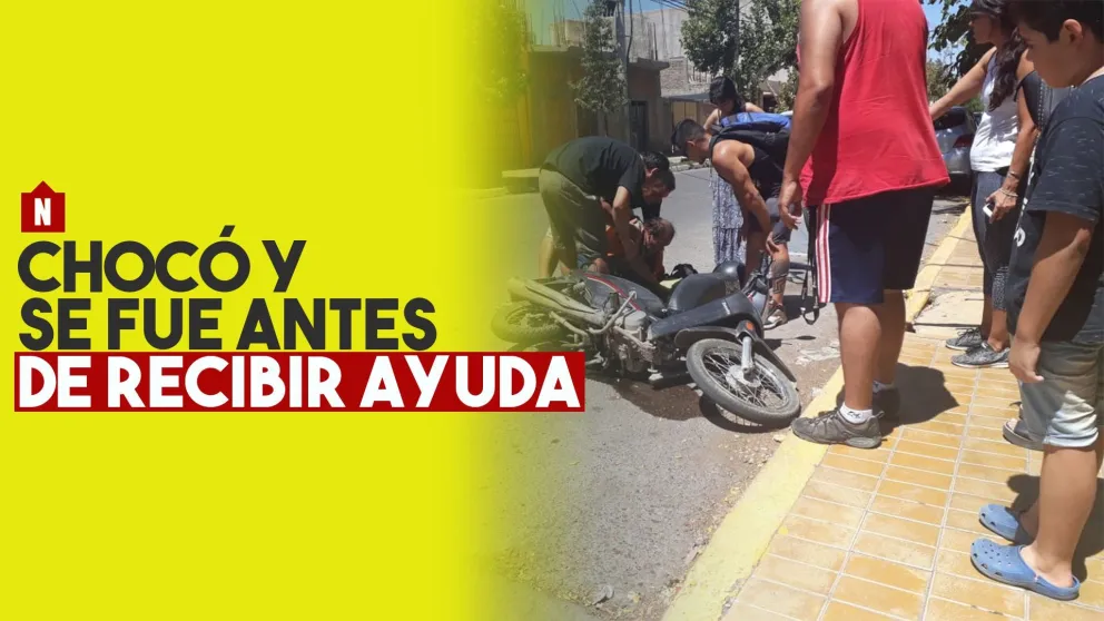 Chocó y se fue antes de recibir ayuda
