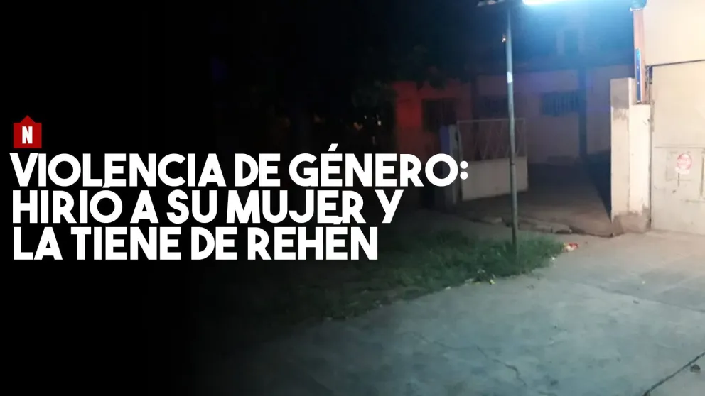 Tiene a su mujer de rehén: es un gendarme que la baleó