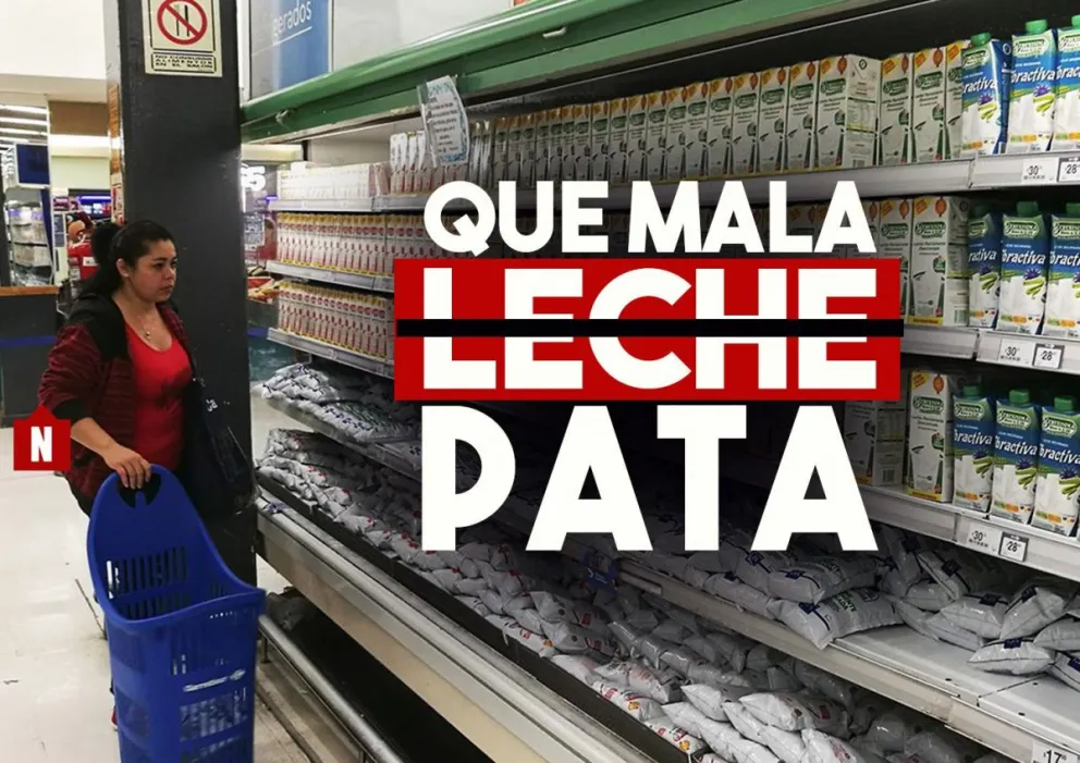 Las inundaciones afectaron el abastecimiento de leche