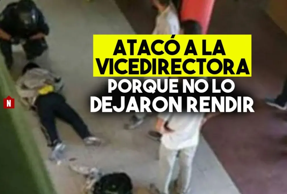 No lo dejaron rendir y acuchilló a su vicedirectora