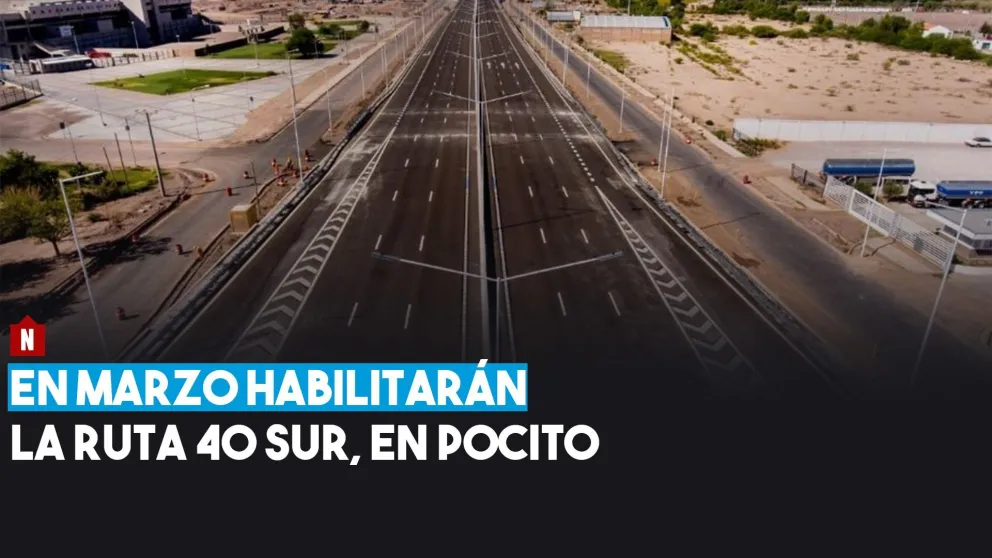 En marzo quedará habilitada la Ruta 40 Sur