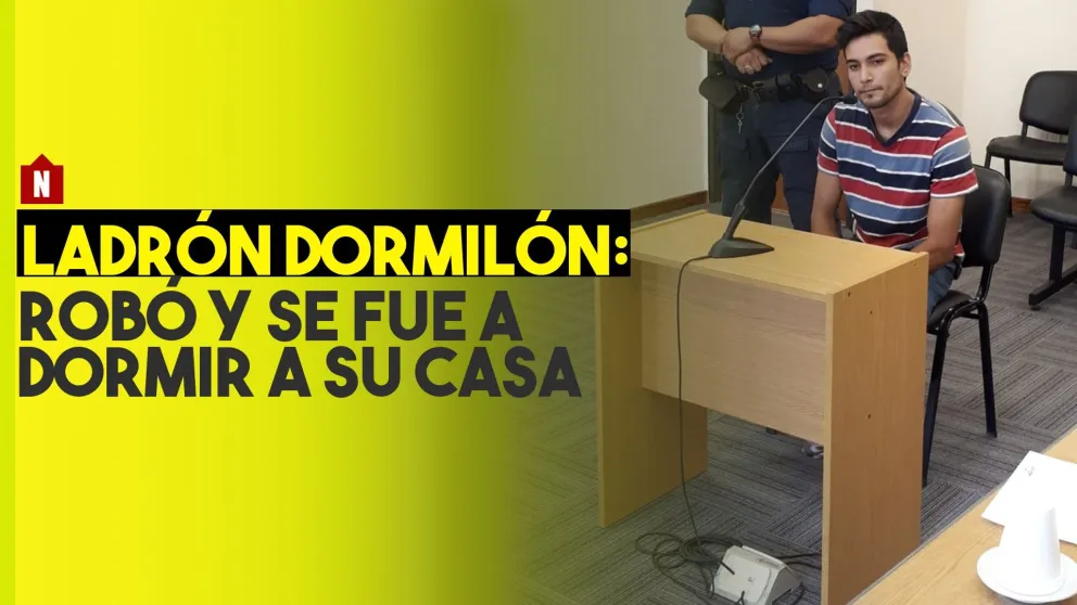 Le robó al vecino y después se acostó a dormir