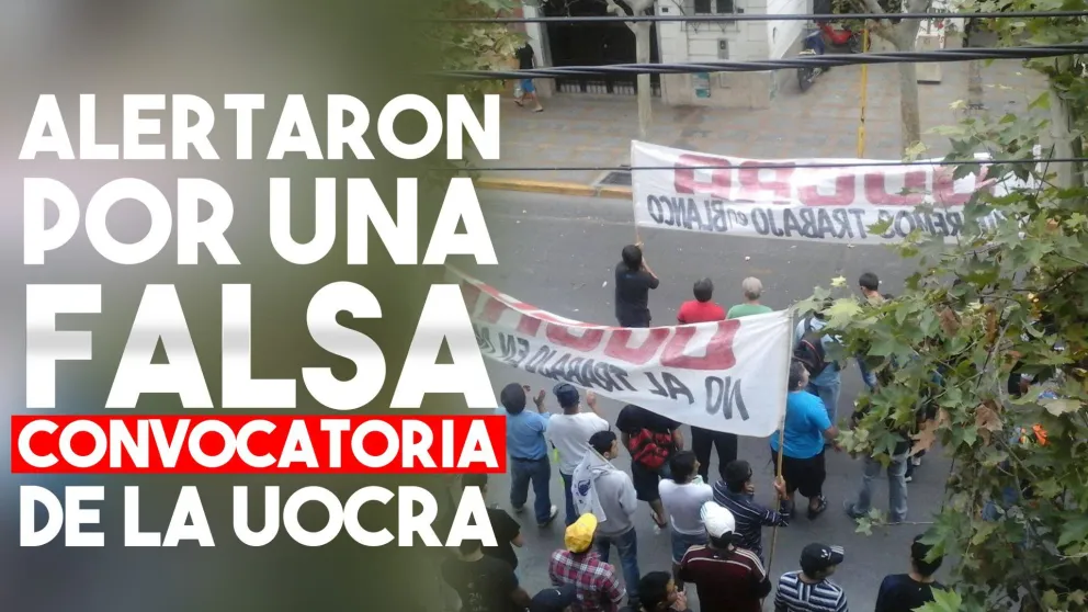 Alertaron por una falsa convocatoria de la UOCRA