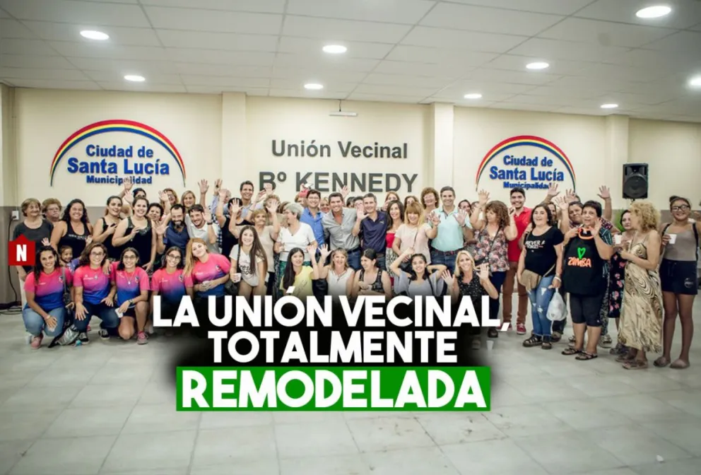 Remodelaron la Unión Vecinal del barrio Kennedy