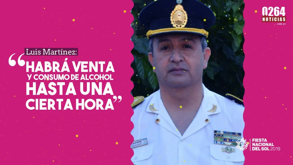 Luis Martínez: "En el espectáculo final no habrá consumo de bebidas alcohólicas"