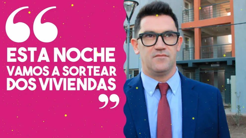 Juan Pablo Notario: "Esta noche vamos a sortear dos viviendas"