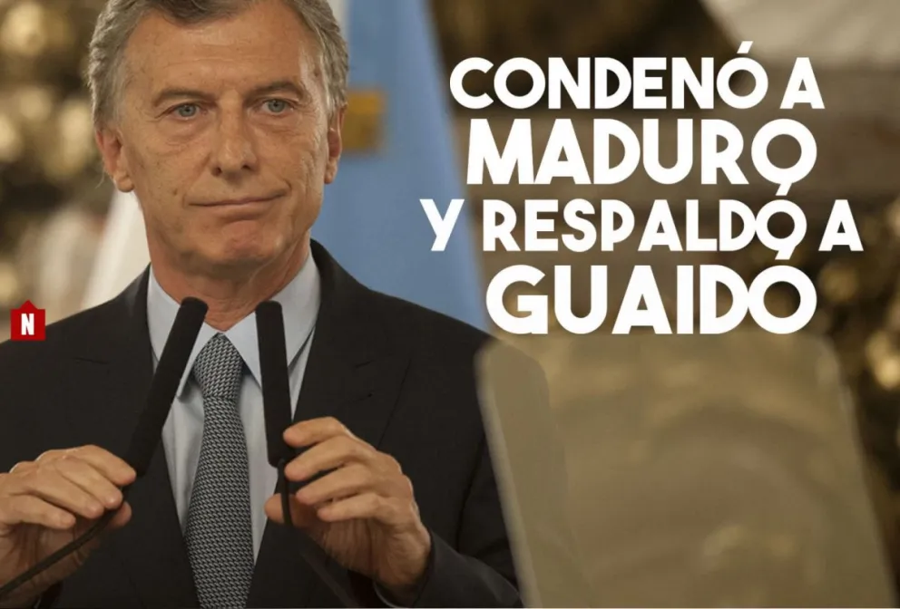 El Gobierno argentino condenó el accionar de Maduro y renovó su respaldo a Guaidó