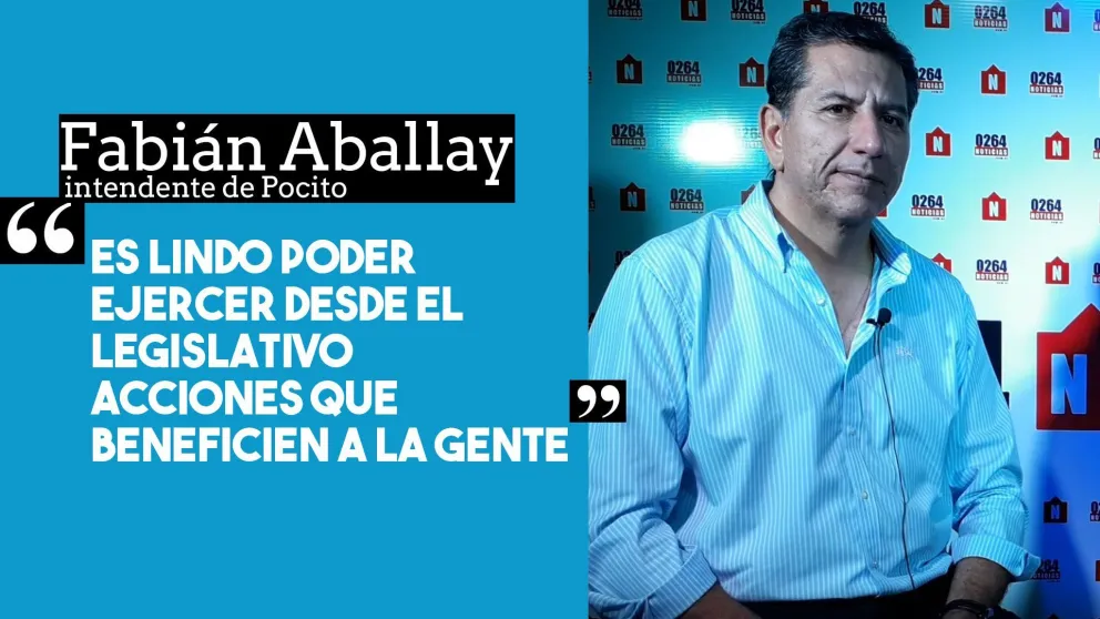 Fabián Aballay: "Es lindo poder ejercer desde el legislativo acciones en beneficio de la gente"