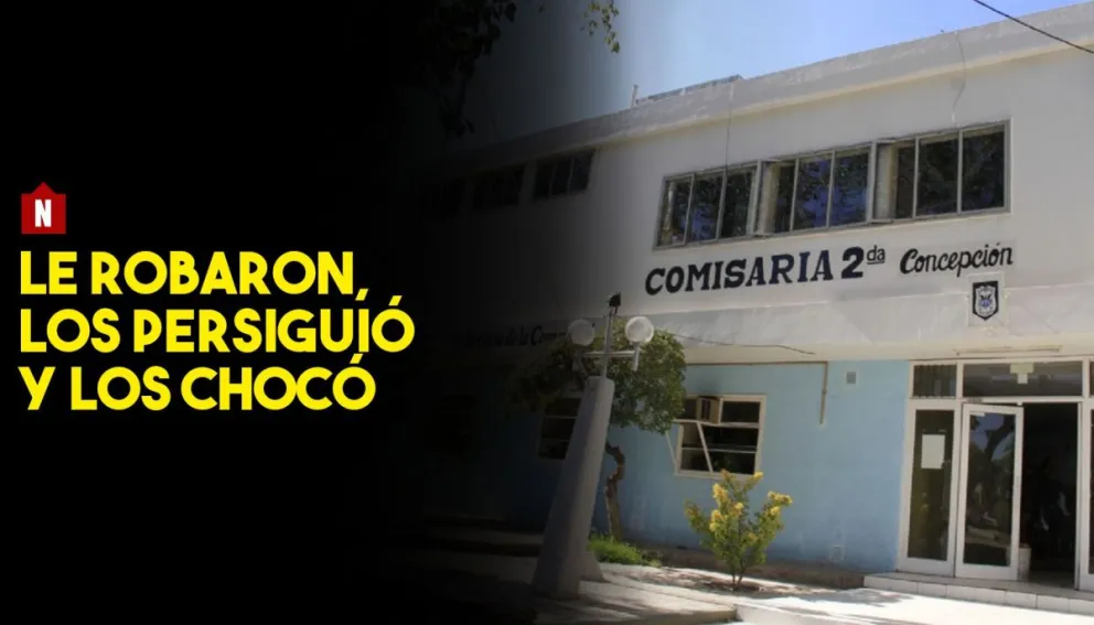 Lo asaltaron, los persiguió y los chocó
