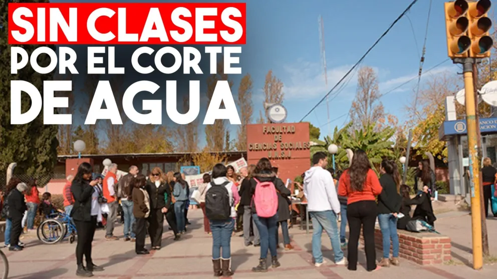 La Facultad de Ciencias Sociales no tendrá clases por los cortes de agua