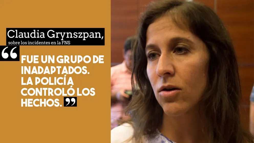 La ministra de Turismo y Cultura habló de los incidentes del viernes en la FNS