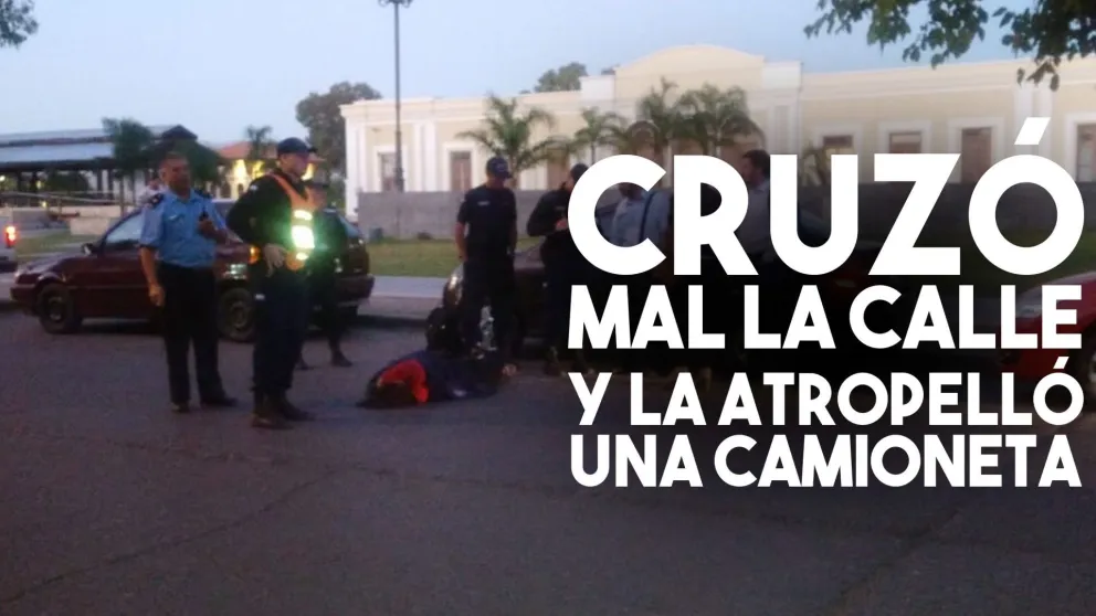 Cruzó mal la calle y la atropelló una camioneta