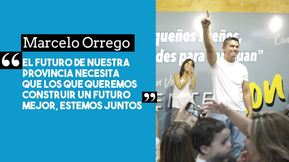 Orrego inició la campaña para "construir un futuro mejor"