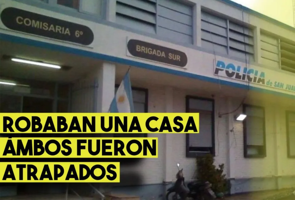 Dos sujetos robaban en una casa en Rawson ambos fueron atrapados