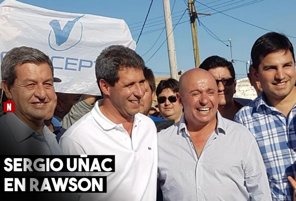 Segio Uñac en Rawson: "Estamos conversando con los vecinos obras de cloacas"