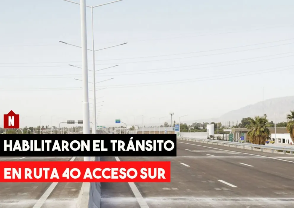 Habilitaron el tránsito en Ruta 40, acceso sur