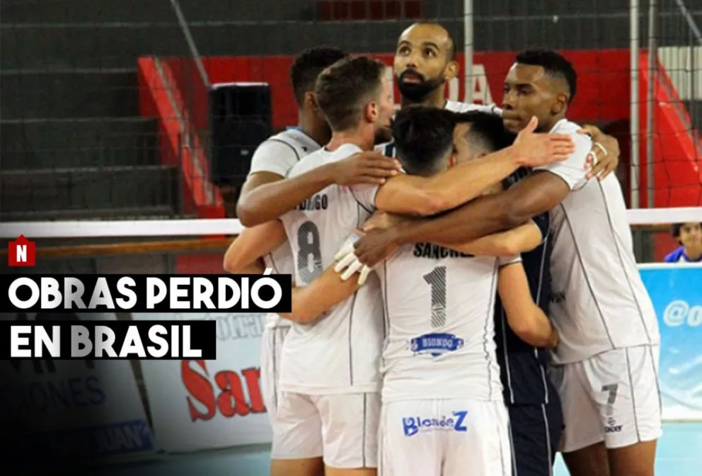 Obras perdió en Brasil, no pudo contra Minas Voley