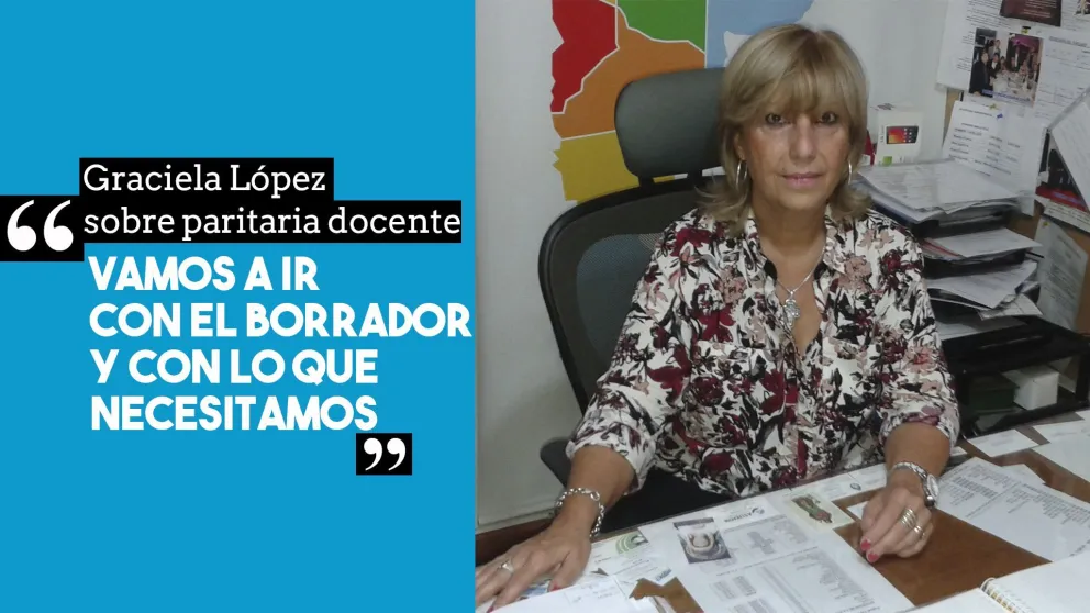 Graciela López, sobre paritaria docente: "Vamos a ir con el borrador"