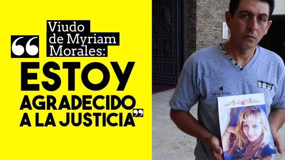 Viudo de Myriam Morales: "Estoy agradecido a la justicia"