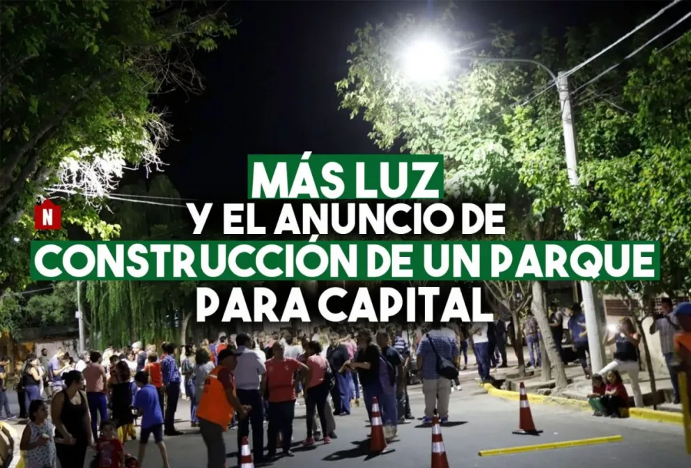 Aranda inauguró obras y anunció la construcción de un parque deportivo