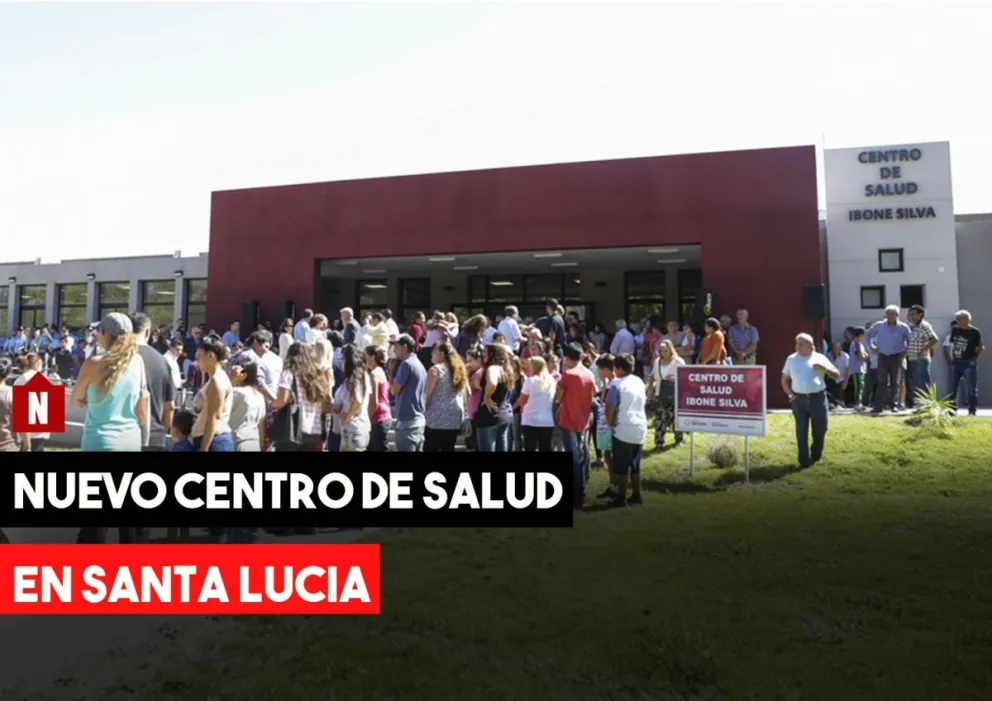En Santa Lucia se inauguró el centro de salud Carmen Ibone Silva