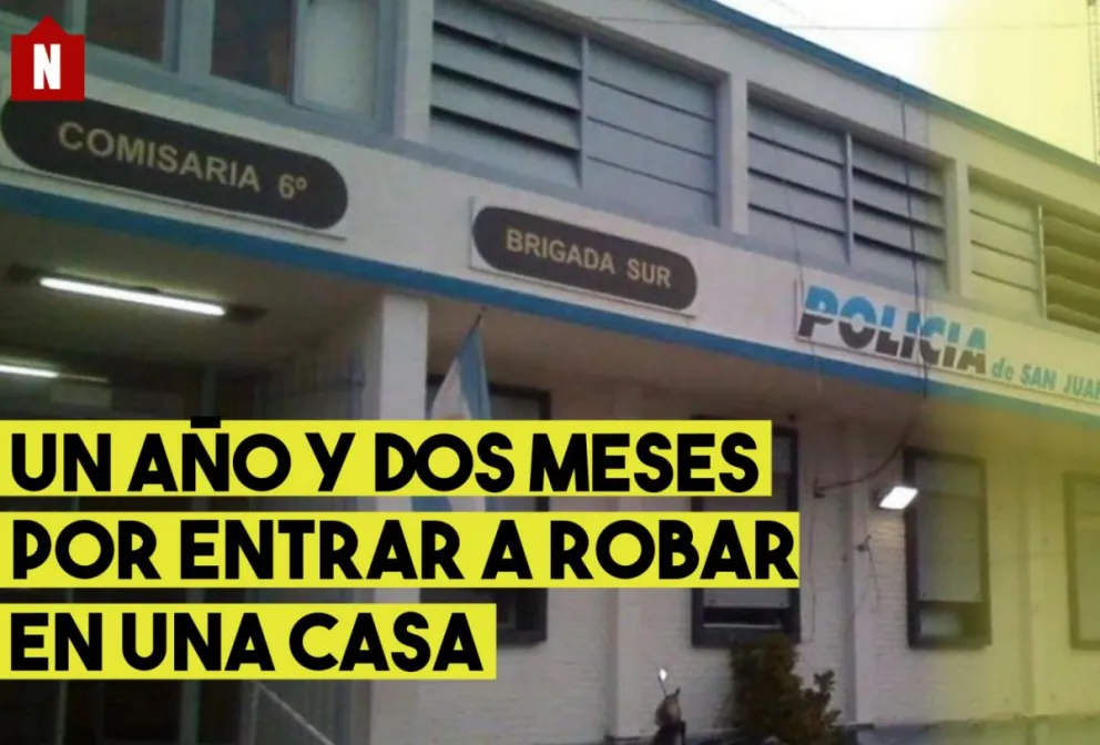 Un año y dos meses de prisión por entrar a robar en una casa en Rawson.