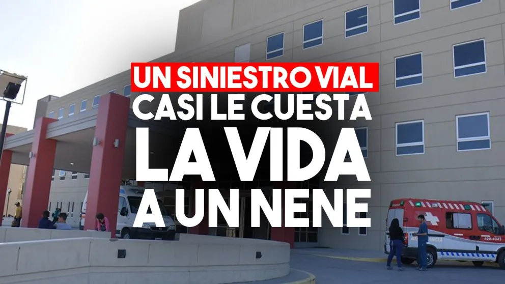 Un menor de 4 años fue hospitalizado luego de un accidente de tránsito