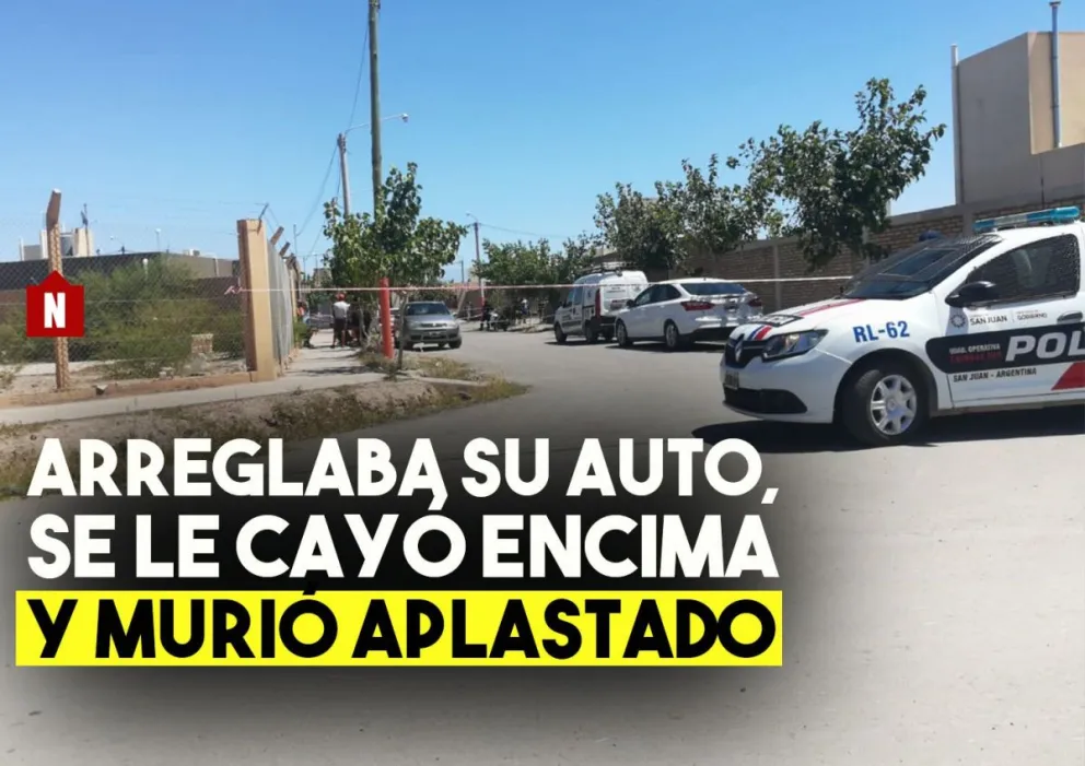 Un hombre murió aplastado por su auto