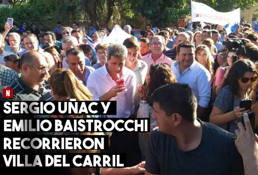 Sergio Uñac y Emilio Baistrocchi caminaron juntos en Capital