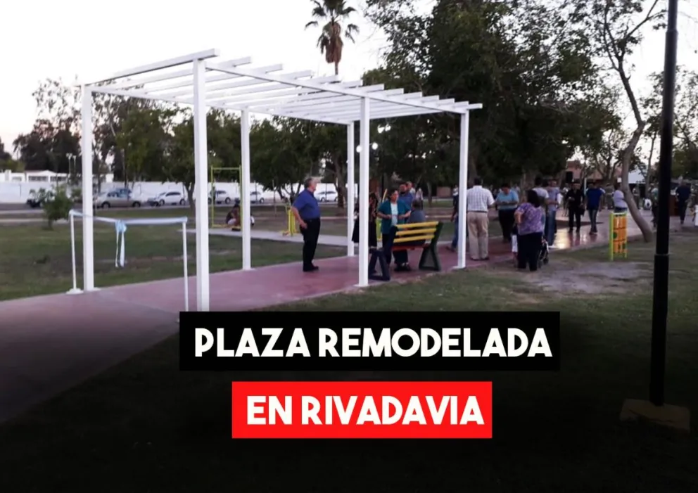 En Rivadavia inauguraron la plaza Domingo Faustino Saavedra