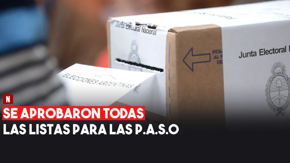 Se aprobaron todas las listas para las PASO