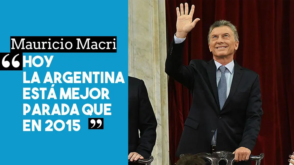 Macri: "Hoy la Argentina está mejor parada que en 2015"