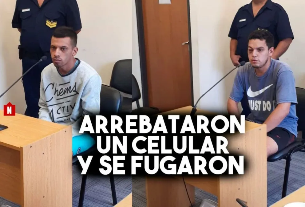 Motochorros arrebataron un celular, se fugaron, pero los atraparon