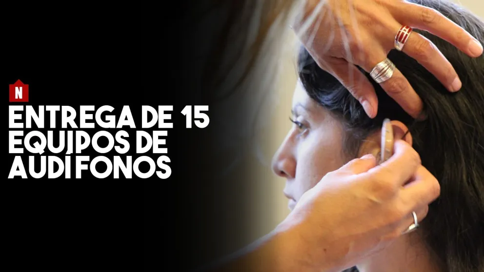 Se realizó la entrega de 15 equipos de audífonos a ocho beneficiarios