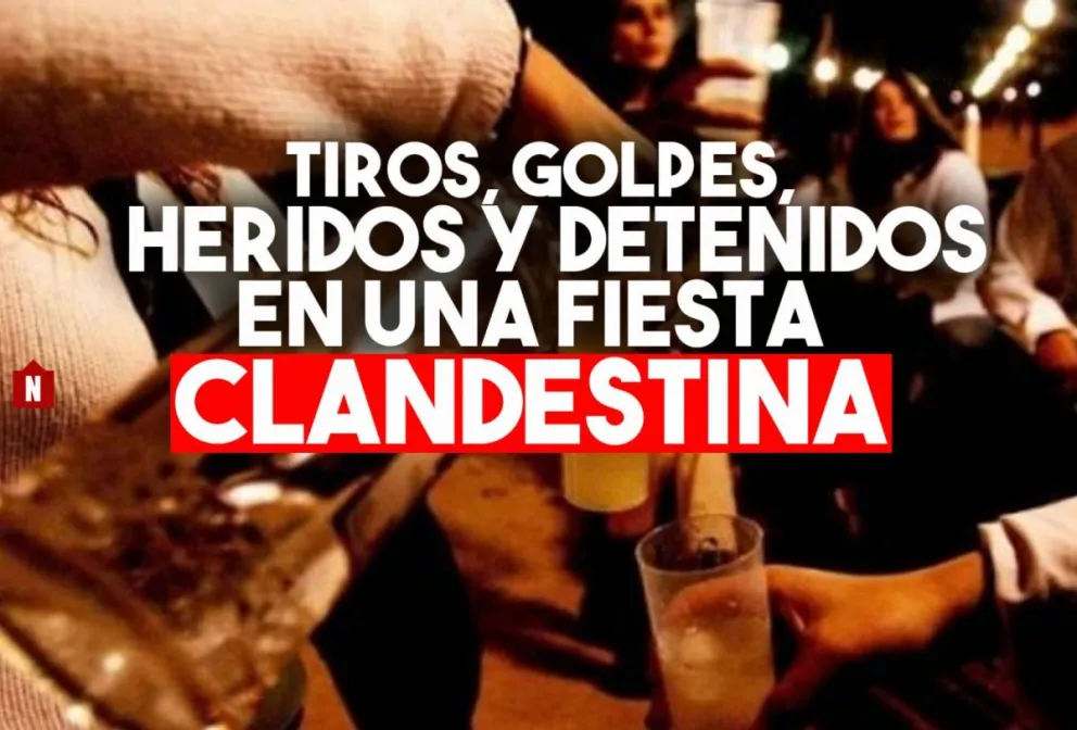 Policías detuvieron una fiesta clandestina y recibieron golpes y piedrazos