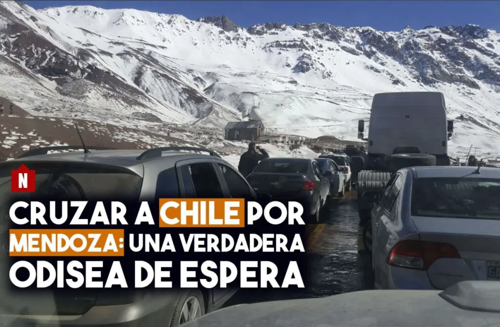 El exodo por el finde largo colapsó el paso Cristo Redentor