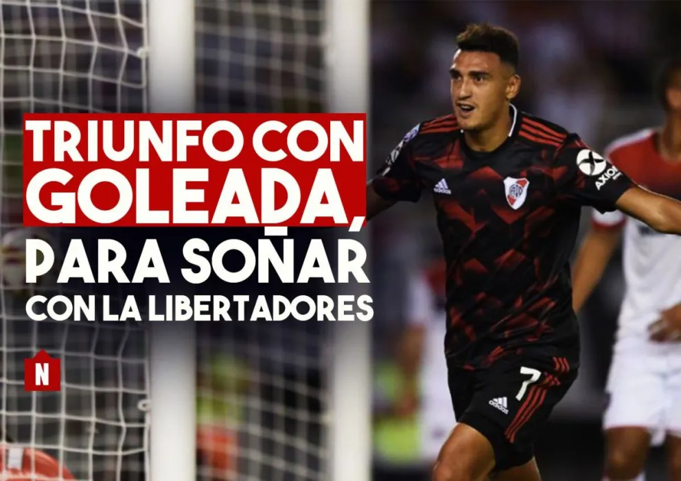 River goleó y sueña con clasificar a la Libertadores