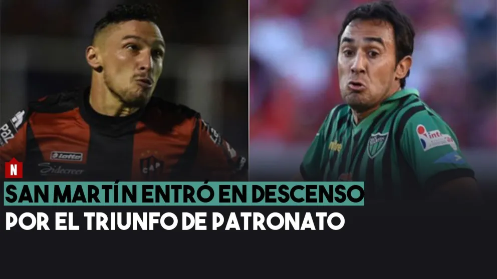 San Martín en zona de descenso por el triunfo de Patronato