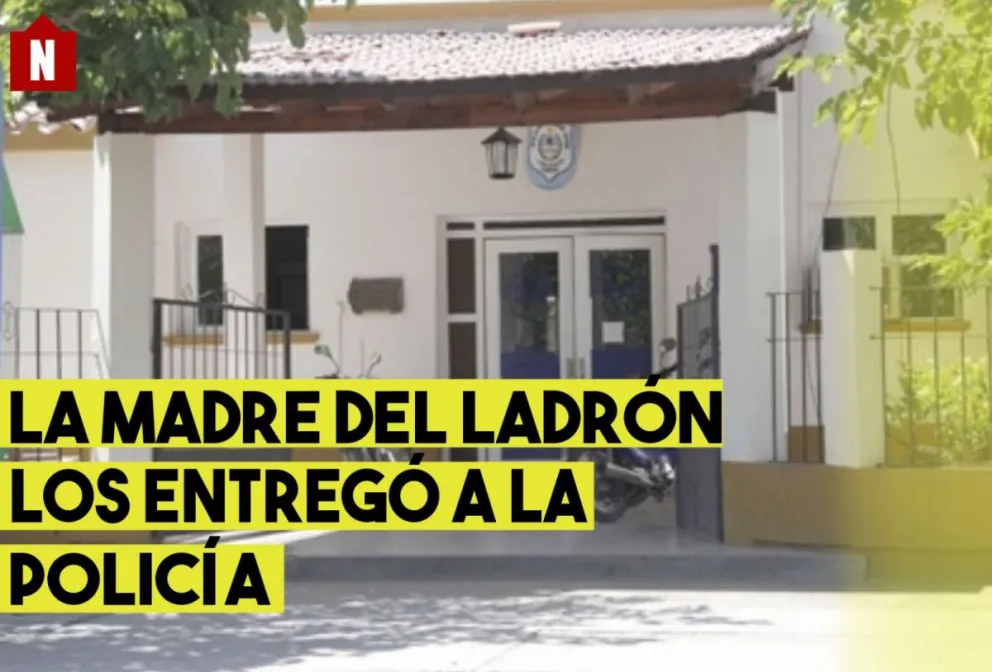 Una pareja robó en una casa en Rawson, la madre de él los entregó a la Policía