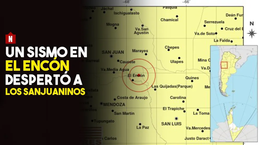 Un sismo en El Encón despertó a los sanjuaninos